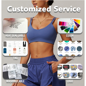 <span class=keywords><strong>Soutien</strong></span>-<span class=keywords><strong>gorge</strong></span> de <span class=keywords><strong>sport</strong></span> simple et sexy à dos croisé, haute performance, en tissu ultra-confortable effet seconde peau, pour le yoga et le fitness féminin - Product Image 4