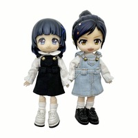 Robe de poupée OB11 Molly à la mode, jupe à bretelles, vêtements YMY en jean, échelle 1/12, corps uni, BGD Little Mischievous, à partir de 14 ans