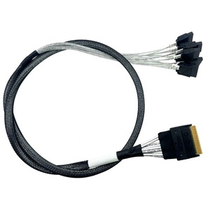 CBL-SAST-0827 mỏng SAS (SFF-8654) X8 đến 8x Cáp dữ liệu ứng dụng SATA hỗ trợ cáp - Product Image 5