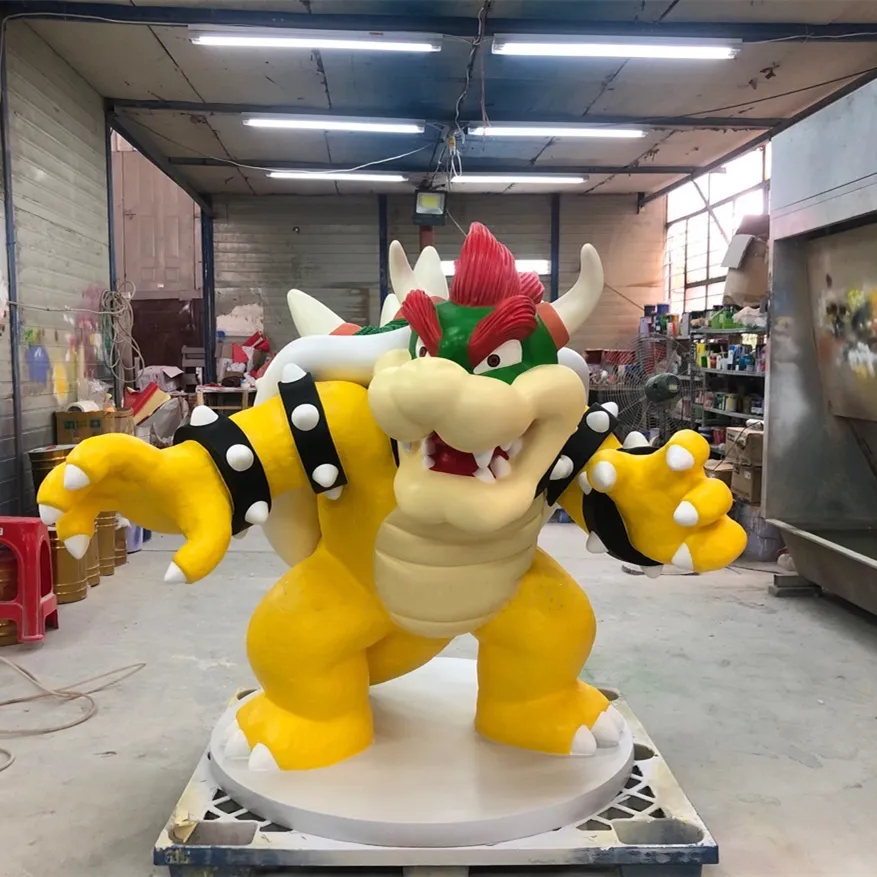 Figura/exibição/estátua/escultura personalizada da mascote Mario Bros