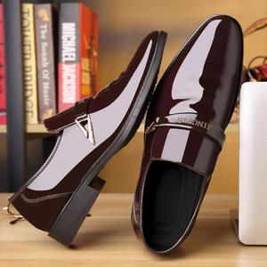 Chaussures Derby en cuir véritable pour hommes, chaussures de bureau, chaussures décontractées, chaussures habillées pour hommes, chaussures de soirée en cuir - Product Image 5