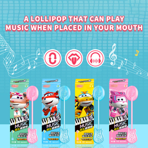 Sucettes musicales en gros, bonbons durs, friandises, sucettes musicales chantantes super-héros, boîtes de jouets, cadeaux pour <span class=keywords><strong>la</strong></span> Journée des enfants - Product Image 5