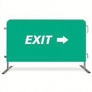 ป้ายตาข่ายกั้นฝูงชนสำหรับงานอีเว้นท์ พร้อมผ้าคลุมกั้นทำจากไวนิล PVC เพิ่มความปลอดภัย - Product Image 1