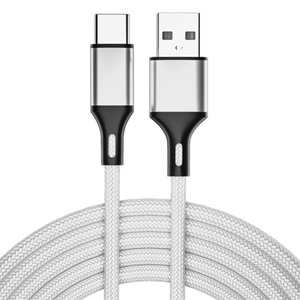 Nhà Máy Bán Buôn USB 2.0 Nylon Bện + Hợp Kim Nhôm 5v2.4a Công Suất Đầu Ra USB-A Để Loại C Nhanh Chóng Sạc Cáp Dữ Liệu - Product Image 4