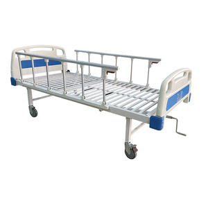 Lit médical manuel à 2 fonctions avec structure en fer durable pour usage hospitalier - Product Image 1