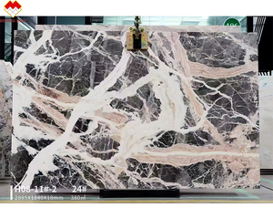 Ảo Ice grey phiến đá cẩm thạch với màu đỏ và trắng tĩnh mạch mờ sọc xám gạch đá cẩm thạch cho tường sàn đá tự nhiên slab - Product Image 6