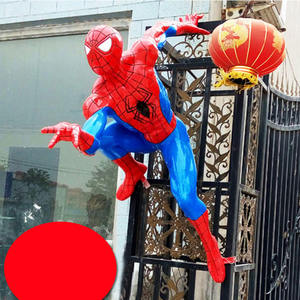 Decorazione per la casa artigianale a grandezza naturale scultura <span class=keywords><strong>Spiderman</strong></span> nuovo Design in resina a tema artistico pronto per la spedizione per l'uso artigianale - Product Image 6