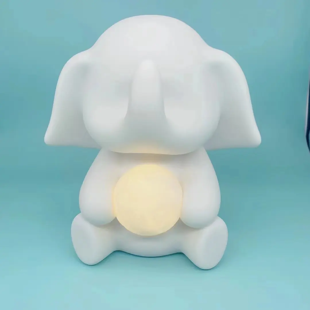 2024 nouveaux Styles 21cm hauteur tirelire mignon ornements ours violents fluide éléphant chanceux avec lumière LED