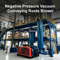 Pompa Vakum Roots Booster Kecepatan Pompa Tinggi Pompa Vakum Roots Industri untuk Pengeringan Vakum Kimia dan Distilasi