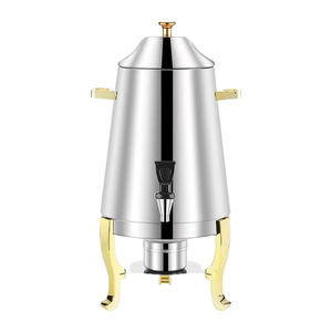 Carafe à café et distributeur de jus en acier inoxydable de qualité <span class=keywords><strong>alimentaire</strong></span> 13L, réfrigération à froid/chaud, design portable <span class=keywords><strong>pour</strong></span> les fêtes, 220V - Product Image 2