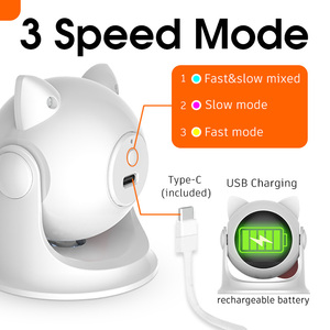 Teaser Cat Laser Toy Interactive Kitten Automatic Smart Game attivo per gatti ricarica USB Pet Indoor - Product Image 3