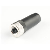 M12 usine livraison en 7 jours connecteur étanche 4 5 8 broches PG7/PG9-prise droite assemblage sans soudure mâle/femelle tête de câble IP67