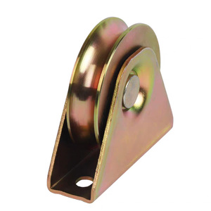 Roulettes de porte coulissante en <span class=keywords><strong>acier</strong></span> galvanisé à rainures en V, Y, U <span class=keywords><strong>pour</strong></span> <span class=keywords><strong>rail</strong></span> de sol, roulettes de porte pliante - Product Image 2