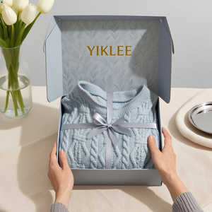 Sudadera con capucha personalizada, caja de papel corrugado, embalaje de suéter, cajas de envío, camiseta, pantalones, embalaje para ropa - Product Image 2