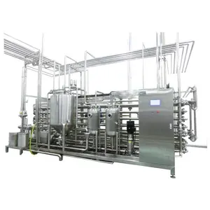 1~ 5 Tons Per Hour UHT Milk Cream Juice Jam Sterilization Homogenization Machine