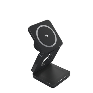 Estación de carga inalámbrica magnética plegable 3 en <span class=keywords><strong>1</strong></span> para teléfono móvil, cargador de escritorio de carga rápida, soporte de carga multifuncional - Product Image 3