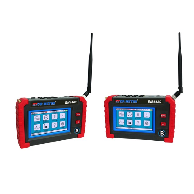 ETCR EM4480 Colorful Touch Screen 3-Phase Phase Voltammeter With GPS Satellite and LORA Wireless Communication Technology