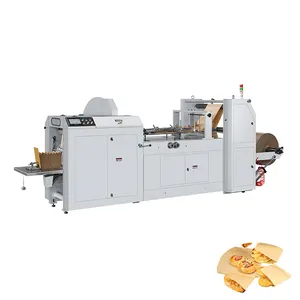 Mesin pembuat tas kertas Kraft otomatis berkecepatan tinggi untuk membuat garis produksi tas kertas LMD-400