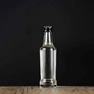 Custom Mini <strong>5cl</strong> 50ml Gin Round Glass <strong>Bottle</strong> for Whisky Spirit - Product Image 4