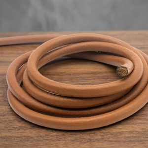 7mm Round <b>Leather</b> Cord for Jewelry Making Necklace <b>Bracelets</b> Fashion Accessories All Sizes Colors Original <b>Leather</b> Material - Product Image 1