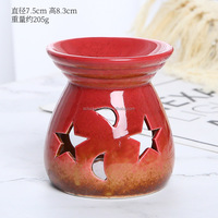 Brûleur à huile en verre, diffuseur d'eau pour fumer, brûleur de cire parfumée personnalisé style arabe du Moyen-Orient, boîte en papier grain de bois, encens