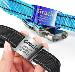 Etiquetas <span class=keywords><strong>de</strong></span> Identificación para Mascotas, Grabadas Personalizadas en Acero Inoxidable y Aluminio, con Nombre y Número <span class=keywords><strong>de</strong></span> Teléfono - Product Image 6