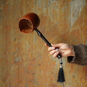Cucharón de agua de bambú de estilo retro chino con mango largo, cucharón práctico para té, cuchara para regar, cucharón para vino, accesorio para juego de té - Product Image 2
