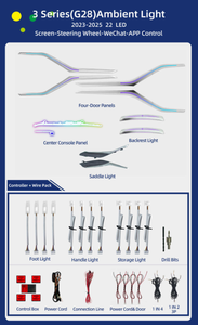 Sistema de Iluminación Ambiental de Estilo Moderno para BMW Serie 3 F30/F35 G20/G21/G28 2013-2025 - Mejora la Atmósfera Interior - Product Image 5