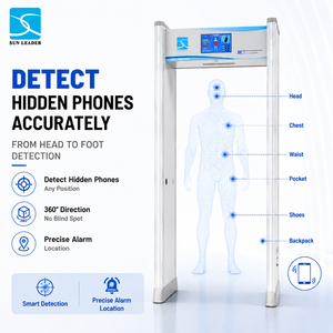 Scanner de sécurité en métal multi-zones, système de détection haute sensibilité, dispositif de contrôle réglable, moniteur, indicateur d'alarme LED - Product Image 2