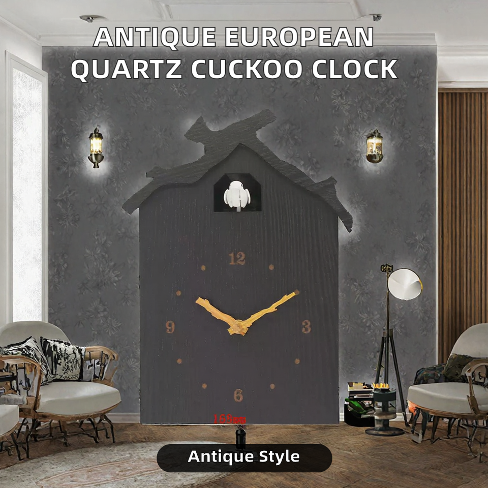 Household Decorative Quartz Cuckoo Clock with Precise Hourly Timing and ...
