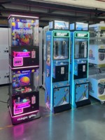 Machine de jeu d'arcade à monnayeur pour bonbons et mini-peluches, avec accepteur de billets, pour enfants, vente en gros