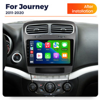 Radio Mobil NaviFly Terbaru Android 8 Core 8+256GB Layar Sentuh QLED Retractable untuk Dodge Journey 2011-2020 dengan Car Player