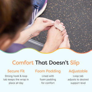 Correcteur d'orteils <span class=keywords><strong>en</strong></span> <span class=keywords><strong>marteau</strong></span> <span class=keywords><strong>pour</strong></span> femmes et hommes, enveloppes <span class=keywords><strong>en</strong></span> tissu réutilisables <span class=keywords><strong>pour</strong></span> orteils cassés, attelle d'<span class=keywords><strong>orteil</strong></span> rembourrée <span class=keywords><strong>pour</strong></span> <span class=keywords><strong>protection</strong></span> (marron) - Product Image 6