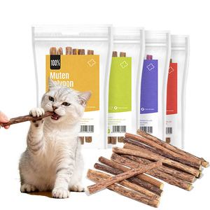 Bastoncini di Silvervine Ecologici per Gatti, con Logo Personalizzato, Sicuri da Masticare, Stimolanti la Salivazione, Bastoncini di Matatabi per Gattini, Giocattolo per Gatti con Catnip - Product Image 1