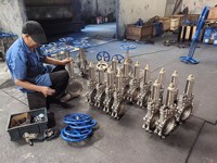 Vanne à opercule de 6 pouces CL150 à corps en acier inoxydable 304 avec volant manuel
