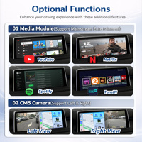 CarPlay sans fil Android Auto pour BMW X5 F15 F85 G05 X6 F16 F86 G06 X1 F48 F49 NBT EVO avec mise à niveau de l'interface du module BT Car