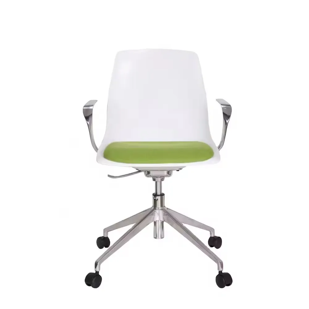 Kabel Reception Chairs Waiting Room White Plastic Fabric Seat Office White Leisure Chair