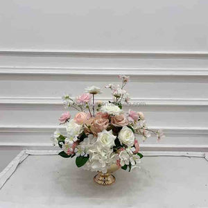 Grands centres de table décoratifs pour mariage, arrangements floraux en tissu pour les tables de mariage et la décoration de la maison - Product Image 4