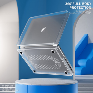 Pour Mac Book Pro 14 <span class=keywords><strong>2021</strong></span>/2023/2024/2025/2026, coque de protection pour ordinateur portable en TPU transparent givré anti-rayures universelle - Product Image 3