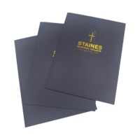 Carpetas de Presentación de Lujo Personalizadas de Fábrica China con Bolsillo, Impresas en Papel de Arte A4/A5/Tamaños Personalizados, Colores y Logotipo Personalizados