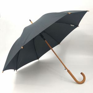Parapluie Droit Personnalisable en RPET 2026 avec Commande Manuelle, Ouverture Automatique Classique, Manche en Bois pour Cadeaux Promotionnels - Product Image 2