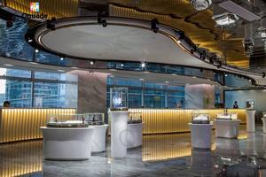 Luxury Customized LED Lights <b>Display</b> <b>Cabinets</b> Showcase Furniture for Jewelry Store Interior Design Custom Jewelry Shop Showcases - Product Image 5
