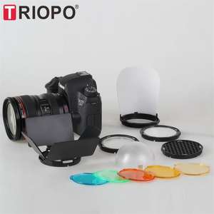 TRIOPO MagDome filtro di colore riflettore a nido d'ape diffusore palla GODOX V1 H200R R1 Flash F1-200 TR-09 <span class=keywords><strong>foto</strong></span> Studio accessori kit - Product Image 4