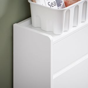 <span class=keywords><strong>Scarpiera</strong></span> stretta con 4 ripiani scarpa <span class=keywords><strong>cassettiera</strong></span> bianco larghezza ca. 98x95x19 cm - Product Image 3