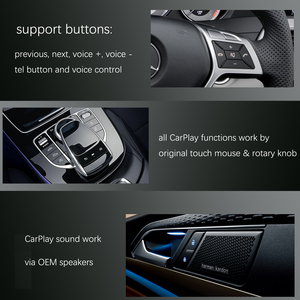 Road Top NTG5.0 NTG5.1 NTG5.2 CarPlay sans fil Android <span class=keywords><strong>Auto</strong></span> Apple Carplay Interface Box pour Mercedes classe C W205 GLC 2015-2018 - Product Image 5