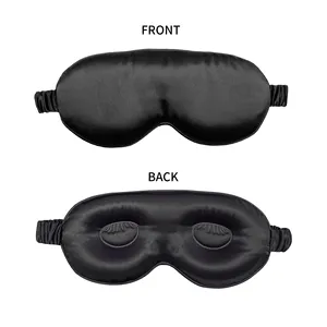 Tùy chỉnh 3D lụa ngủ mặt nạ 100% tinh khiết Dâu lụa ngủ eyemask không có áp lực 3D đường viền lụa ngủ eyemask
