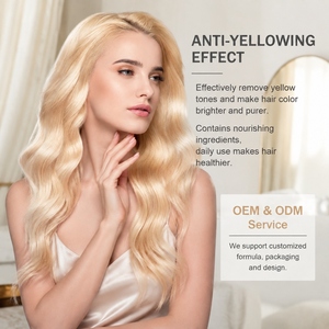 Champú de Color Morado OEM/ODM, Fijación de Color Persistente, Elimina el Amarilleamiento, Tonifica el Color, Nutre, Suaviza e Hidrata Diariamente el Cabello - Product Image 4