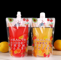 Gousset de fond de poche en plastique liquide transparent de qualité alimentaire pour jus de vodka eau minérale soda bière stock de stockage