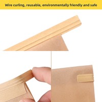 Sac d'emballage alimentaire imprimé en intaglio pour pain, avec fenêtre transparente, pour dim sum et toasts, scellé à la soudure à fil