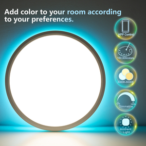 TUYA Smart Home Lighting D300mm 24W RGB Luz de techo LED regulable Funciona con Alexa y Google Assistant - Product Image 5